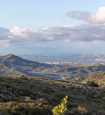 Scenic view of rolling hills
