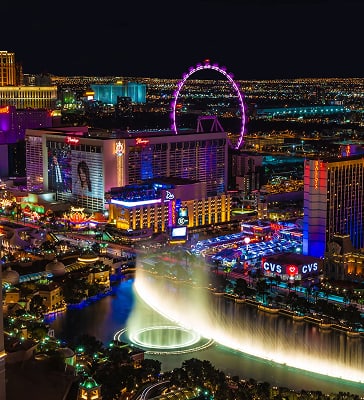 Vibrant Las Vegas nightlife and attractions