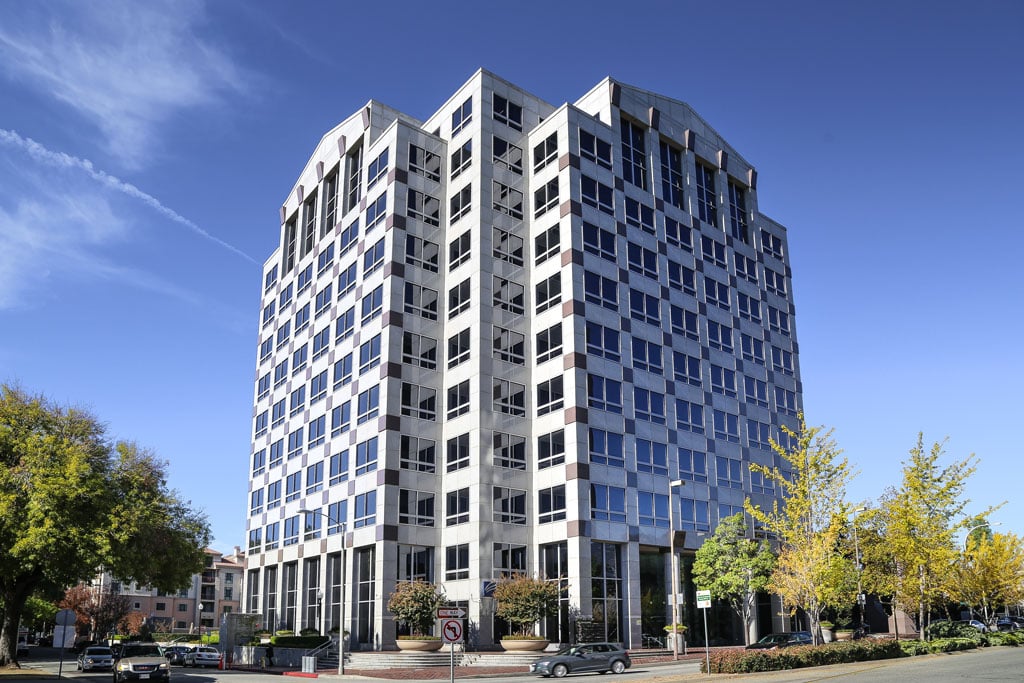 Modern office building with glass facade