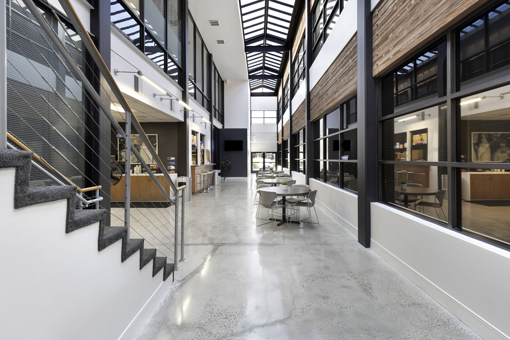 Modern interior with natural lighting