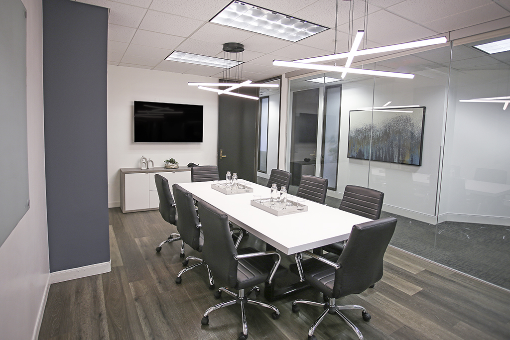 Modern conference room with sleek design