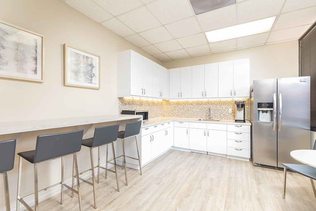 Modern kitchen with sleek design.