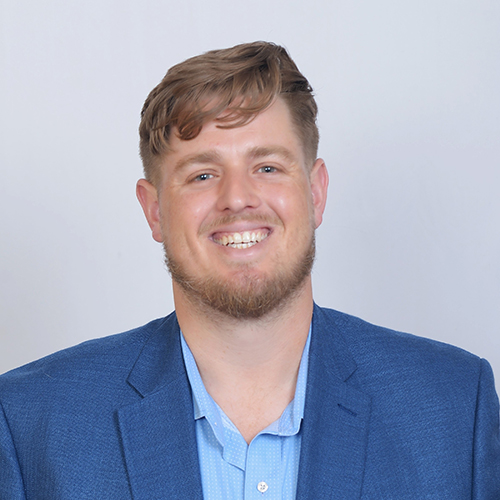 portrait of man with sandy blonde hair