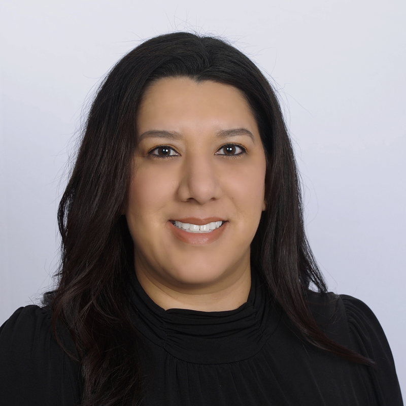 Woman with long dark hair