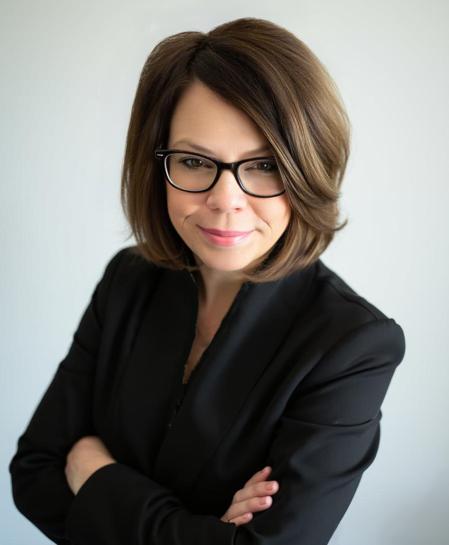 Woman with short hair