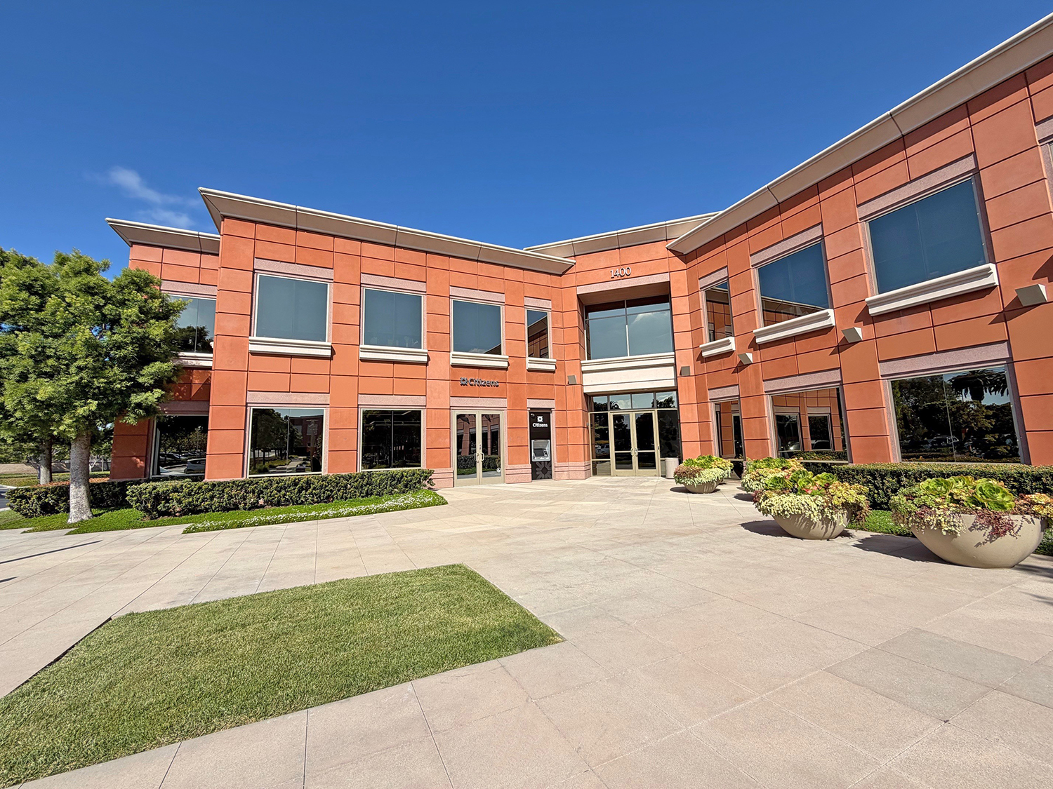 Building Entrance with greenery