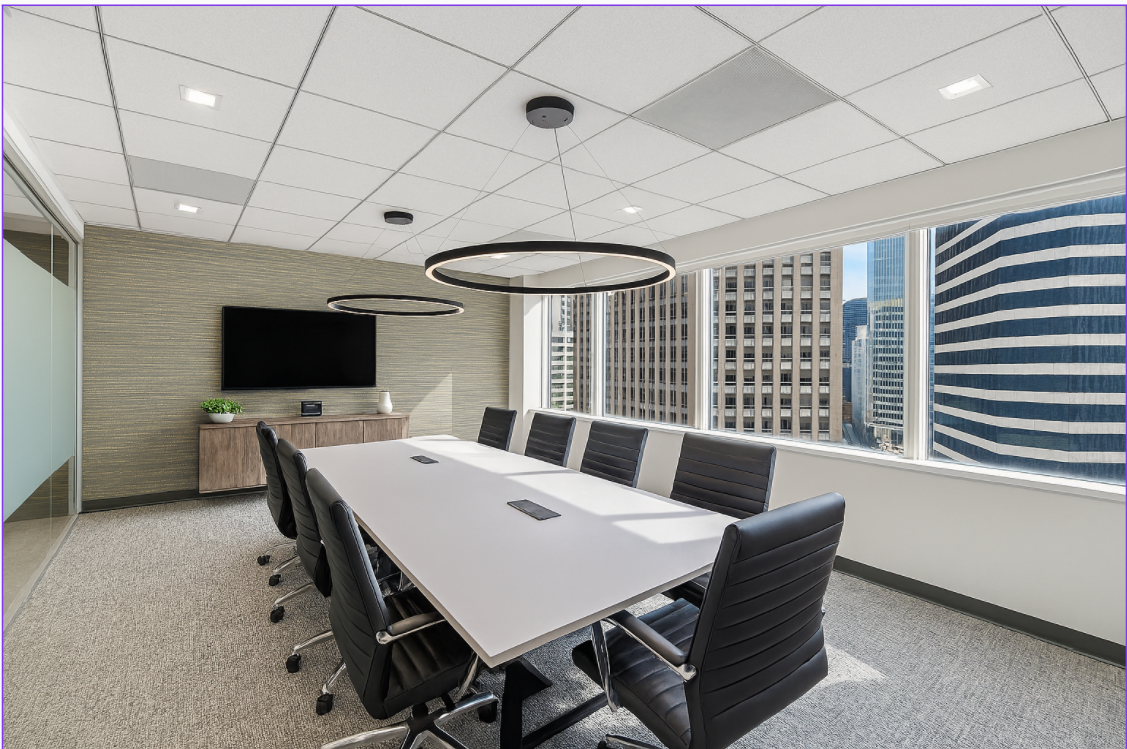 Window Conference Room with Views of the City