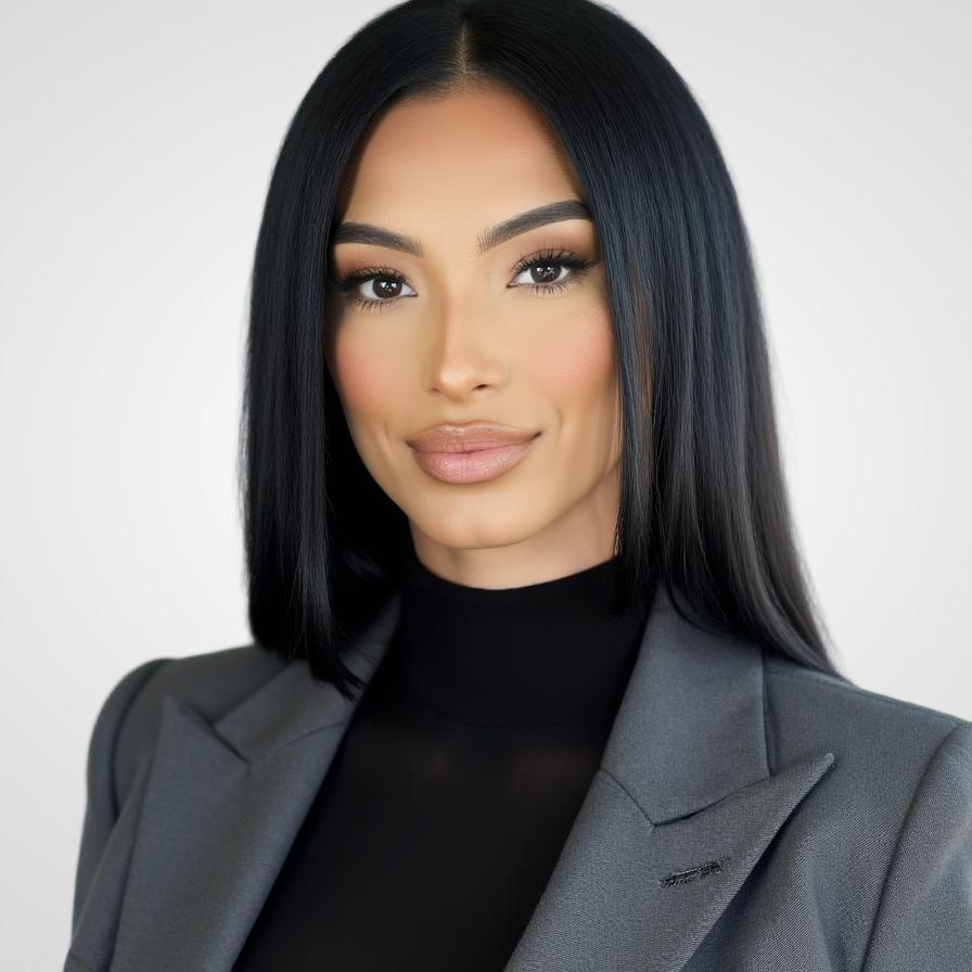 Professional Portrait of Woman with Black Hair