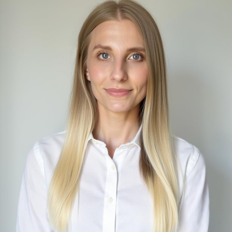 Professional Portrait of Woman with long blonde hair